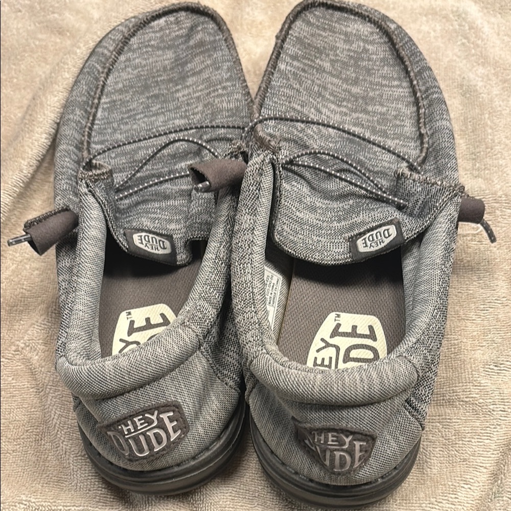 Hey Dude Men's Gray Slip-On Loafers